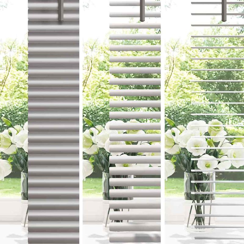 Casa si Gradina - Textile si covoare - Rulouri si jaluzele - Jaluzea pentru Fereastra Argintiu 80 x 130 cm Aluminiu - Infinity.ro