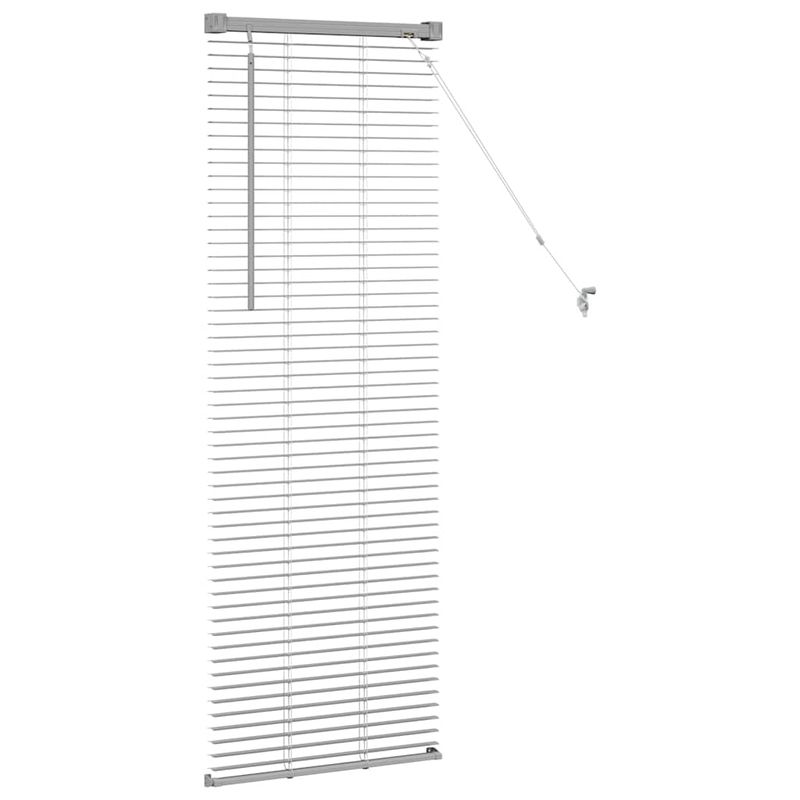 Casa si Gradina - Textile si covoare - Rulouri si jaluzele - Jaluzea pentru Fereastra Argintiu 80 x 130 cm Aluminiu - Infinity.ro
