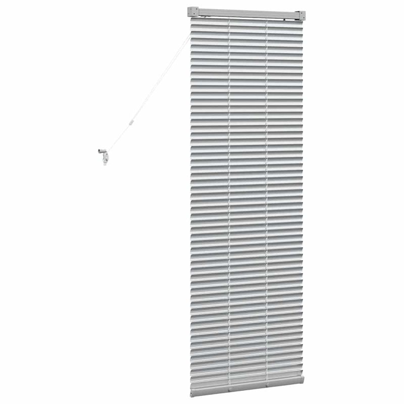 Casa si Gradina - Textile si covoare - Rulouri si jaluzele - Jaluzea pentru Fereastra Argintiu 80 x 130 cm Aluminiu - Infinity.ro