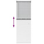 Casa si Gradina - Textile si covoare - Rulouri si jaluzele - Jaluzea pentru Fereastra Argintiu 80 x 130 cm Aluminiu - Infinity.ro
