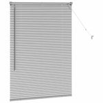 Casa si Gradina - Textile si covoare - Rulouri si jaluzele - Jaluzea pentru Fereastra Argintiu 80 x 130 cm Aluminiu - Infinity.ro