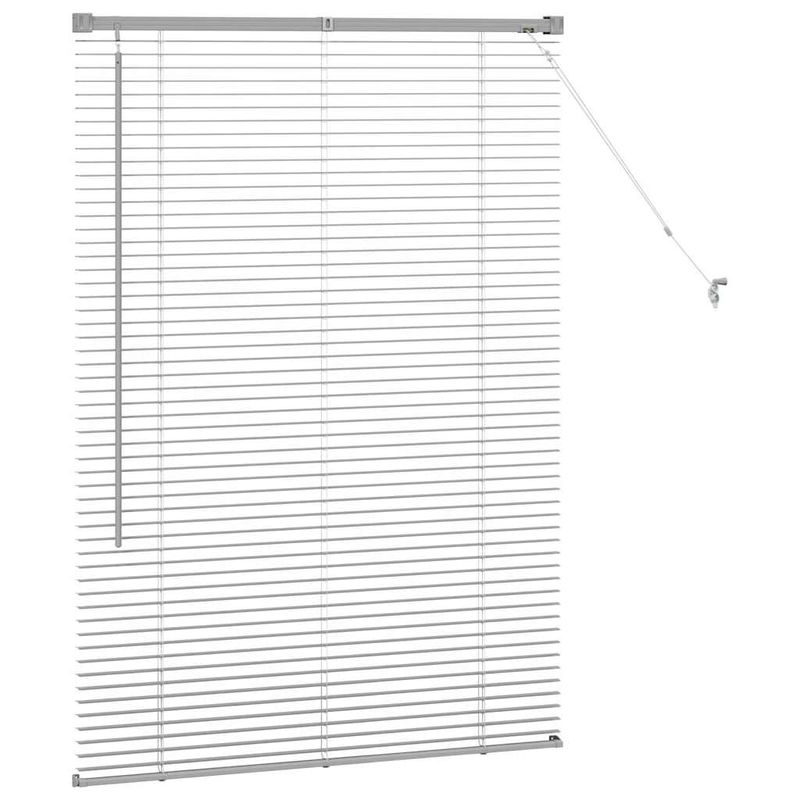 Casa si Gradina - Textile si covoare - Rulouri si jaluzele - Jaluzea pentru Fereastra Argintiu 80 x 130 cm Aluminiu - Infinity.ro
