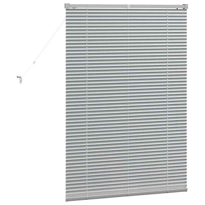 Casa si Gradina - Textile si covoare - Rulouri si jaluzele - Jaluzea pentru Fereastra Argintiu 80 x 130 cm Aluminiu - Infinity.ro