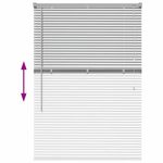 Casa si Gradina - Textile si covoare - Rulouri si jaluzele - Jaluzea pentru Fereastra Argintiu 80 x 130 cm Aluminiu - Infinity.ro