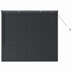 Casa si Gradina - Textile si covoare - Rulouri si jaluzele - Jaluzea pentru Fereastra cu perdele Altele Manual Negru 80 x 130 cm Aluminiu - Infinity.ro