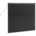 Casa si Gradina - Textile si covoare - Rulouri si jaluzele - Jaluzea pentru Fereastra cu perdele Altele Manual Negru 80 x 130 cm Aluminiu - Infinity.ro