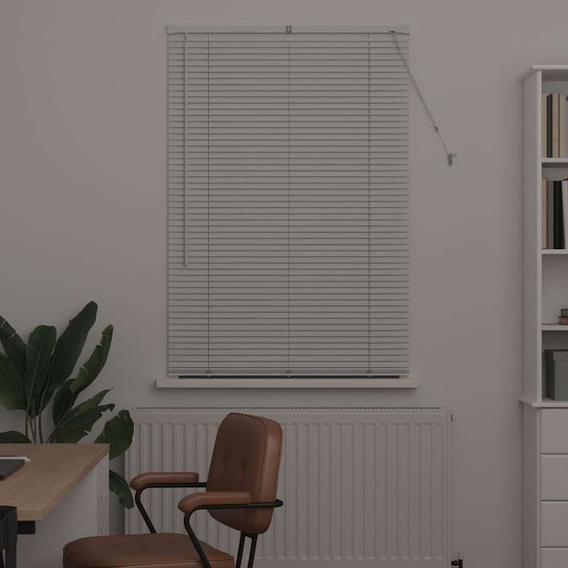 Casa si Gradina - Textile si covoare - Rulouri si jaluzele - Jaluzea pentru Fereastra cu perdele Altele Manual Alb 80 x 130 cm Aluminiu - Infinity.ro