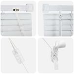 Casa si Gradina - Textile si covoare - Rulouri si jaluzele - Jaluzea pentru Fereastra cu perdele Altele Manual Alb 80 x 130 cm Aluminiu - Infinity.ro