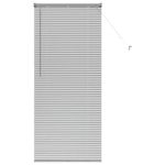 Casa si Gradina - Textile si covoare - Rulouri si jaluzele - Jaluzea pentru Fereastra Argintiu 80 x 130 cm Aluminiu - Infinity.ro