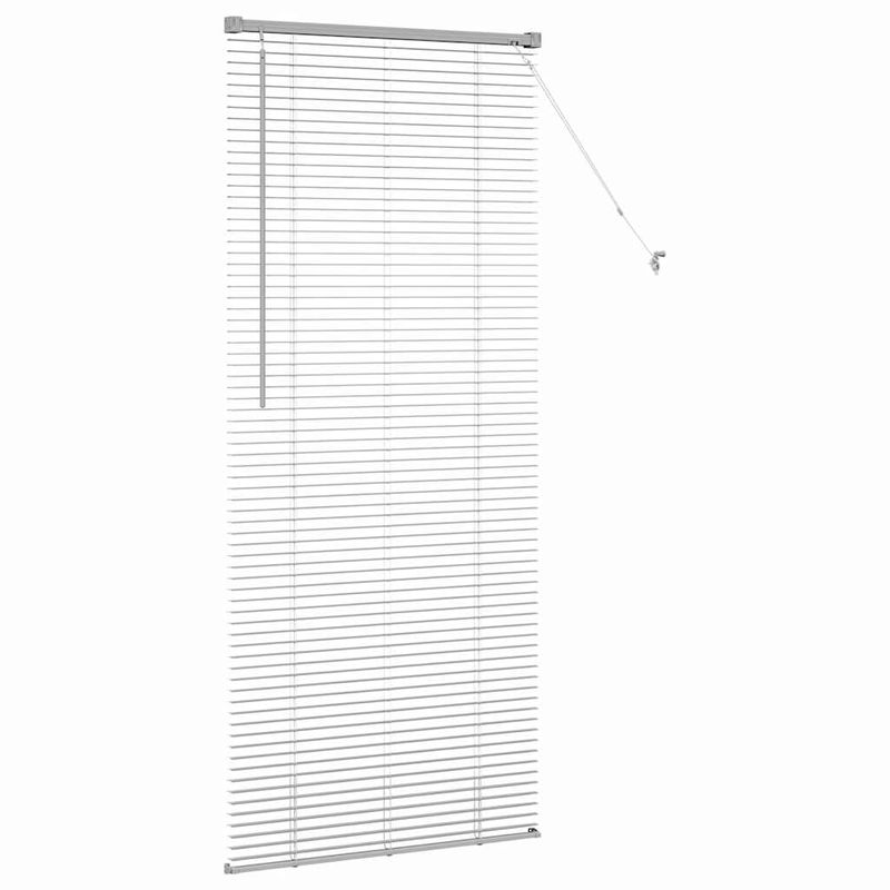 Casa si Gradina - Textile si covoare - Rulouri si jaluzele - Jaluzea pentru Fereastra Argintiu 80 x 130 cm Aluminiu - Infinity.ro