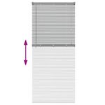 Casa si Gradina - Textile si covoare - Rulouri si jaluzele - Jaluzea pentru Fereastra Argintiu 80 x 130 cm Aluminiu - Infinity.ro