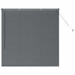Casa si Gradina - Textile si covoare - Rulouri si jaluzele - Jaluzea pentru Fereastra Gri inchis 80 x 130 cm Aluminiu - Infinity.ro