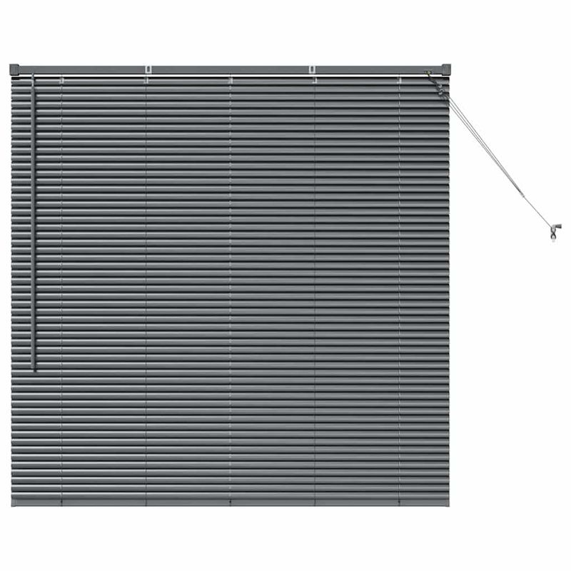 Casa si Gradina - Textile si covoare - Rulouri si jaluzele - Jaluzea pentru Fereastra Gri inchis 80 x 130 cm Aluminiu - Infinity.ro