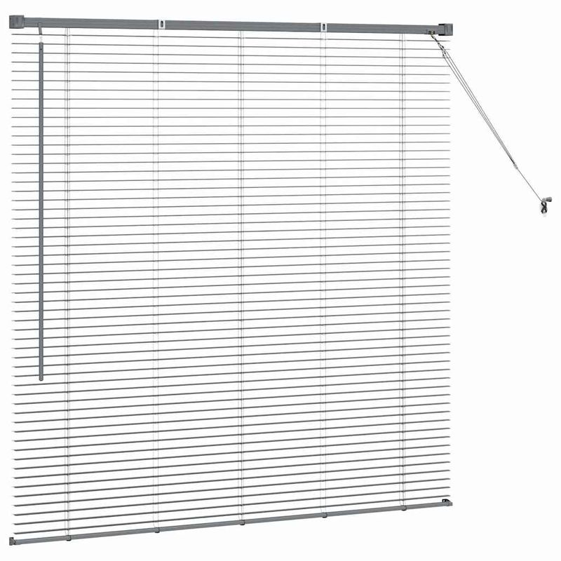 Casa si Gradina - Textile si covoare - Rulouri si jaluzele - Jaluzea pentru Fereastra Gri inchis 80 x 130 cm Aluminiu - Infinity.ro