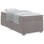 Casa si Gradina - Mobilier - Paturi si accesorii - Paturi - Cadru de pat Altele Gri taupe 90 x 200 cm tesatura - Infinity.ro