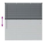 Casa si Gradina - Textile si covoare - Rulouri si jaluzele - Jaluzea pentru Fereastra Gri inchis 80 x 130 cm Aluminiu - Infinity.ro