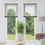 Casa si Gradina - Textile si covoare - Rulouri si jaluzele - Jaluzea pentru Fereastra cu perdele Altele Manual Negru 80 x 130 cm Aluminiu - Infinity.ro