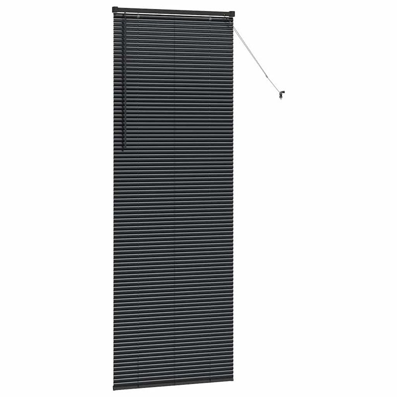 Casa si Gradina - Textile si covoare - Rulouri si jaluzele - Jaluzea pentru Fereastra cu perdele Altele Manual Negru 80 x 130 cm Aluminiu - Infinity.ro