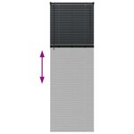 Casa si Gradina - Textile si covoare - Rulouri si jaluzele - Jaluzea pentru Fereastra cu perdele Altele Manual Negru 80 x 130 cm Aluminiu - Infinity.ro