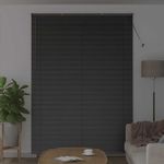 Casa si Gradina - Textile si covoare - Rulouri si jaluzele - Jaluzea pentru Fereastra cu perdele Altele Manual Negru 155 x 220 cm Aluminiu - Infinity.ro