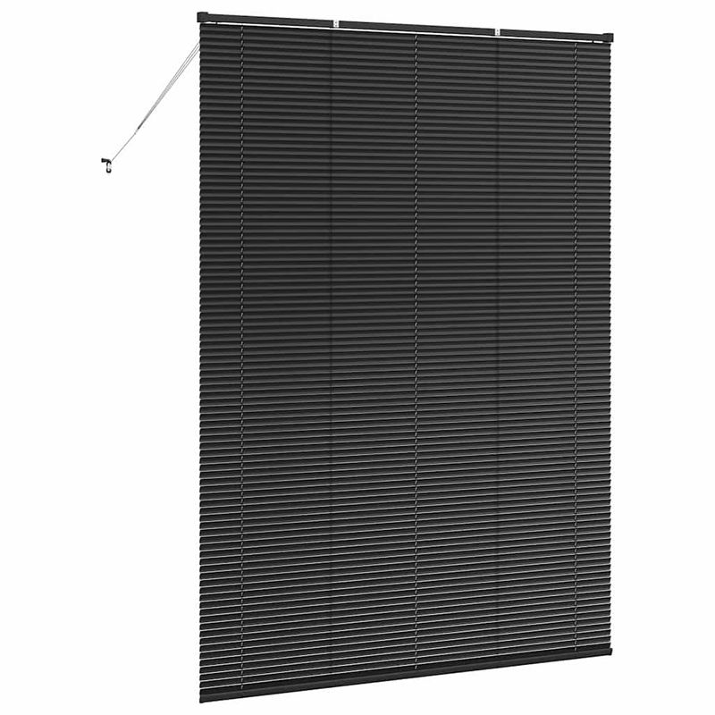 Casa si Gradina - Textile si covoare - Rulouri si jaluzele - Jaluzea pentru Fereastra cu perdele Altele Manual Negru 155 x 220 cm Aluminiu - Infinity.ro