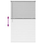 Casa si Gradina - Textile si covoare - Rulouri si jaluzele - Jaluzea pentru Fereastra Argintiu 105 x 175 cm Aluminiu - Infinity.ro