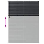 Casa si Gradina - Textile si covoare - Rulouri si jaluzele - Jaluzea pentru Fereastra cu perdele Altele Manual Negru 155 x 220 cm Aluminiu - Infinity.ro