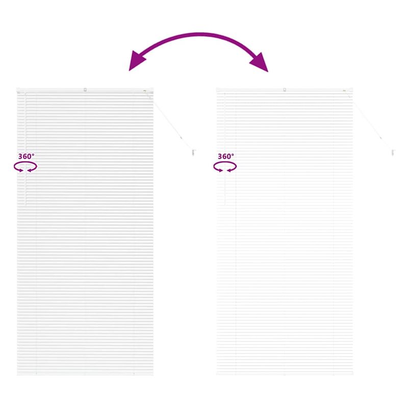 Casa si Gradina - Textile si covoare - Rulouri si jaluzele - Jaluzea pentru Fereastra cu perdele Altele Manual Alb 100 x 220 cm Aluminiu - Infinity.ro