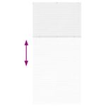 Casa si Gradina - Textile si covoare - Rulouri si jaluzele - Jaluzea pentru Fereastra cu perdele Altele Manual Alb 100 x 220 cm Aluminiu - Infinity.ro