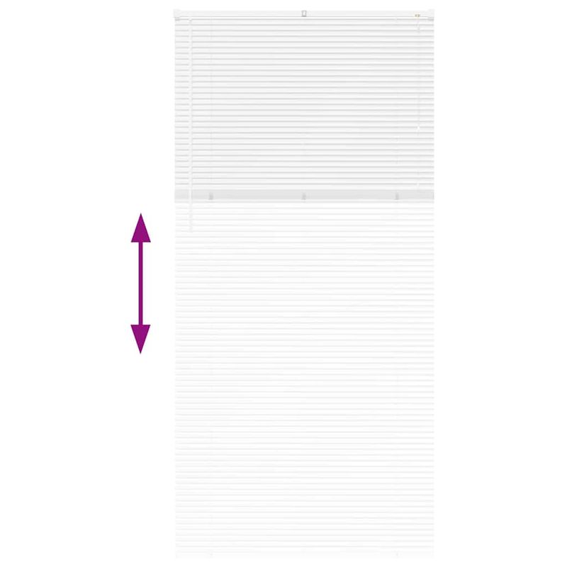 Casa si Gradina - Textile si covoare - Rulouri si jaluzele - Jaluzea pentru Fereastra cu perdele Altele Manual Alb 100 x 220 cm Aluminiu - Infinity.ro