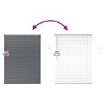 Casa si Gradina - Textile si covoare - Rulouri si jaluzele - Jaluzea pentru Fereastra Gri inchis 135 x 175 cm Aluminiu - Infinity.ro