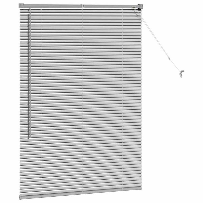 Casa si Gradina - Textile si covoare - Rulouri si jaluzele - Jaluzea pentru Fereastra Argintiu 80 x 130 cm Aluminiu - Infinity.ro