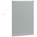 Casa si Gradina - Textile si covoare - Rulouri si jaluzele - Jaluzea pentru Fereastra Argintiu 80 x 130 cm Aluminiu - Infinity.ro