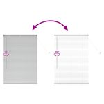Casa si Gradina - Textile si covoare - Rulouri si jaluzele - Jaluzea pentru Fereastra Argintiu 80 x 130 cm Aluminiu - Infinity.ro