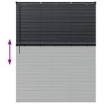 Casa si Gradina - Textile si covoare - Rulouri si jaluzele - Jaluzea pentru Fereastra cu perdele Altele Manual Negru 80 x 130 cm Aluminiu - Infinity.ro