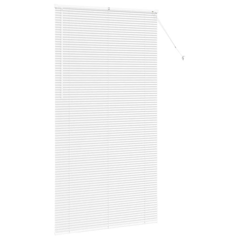 Casa si Gradina - Textile si covoare - Rulouri si jaluzele - Jaluzea pentru Fereastra cu perdele Altele Manual Alb 120 x 220 cm Aluminiu - Infinity.ro