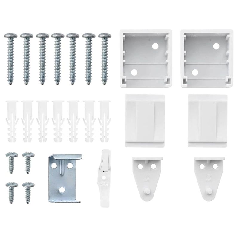 Casa si Gradina - Textile si covoare - Rulouri si jaluzele - Jaluzea pentru Fereastra cu perdele Altele Manual Alb 120 x 220 cm Aluminiu - Infinity.ro