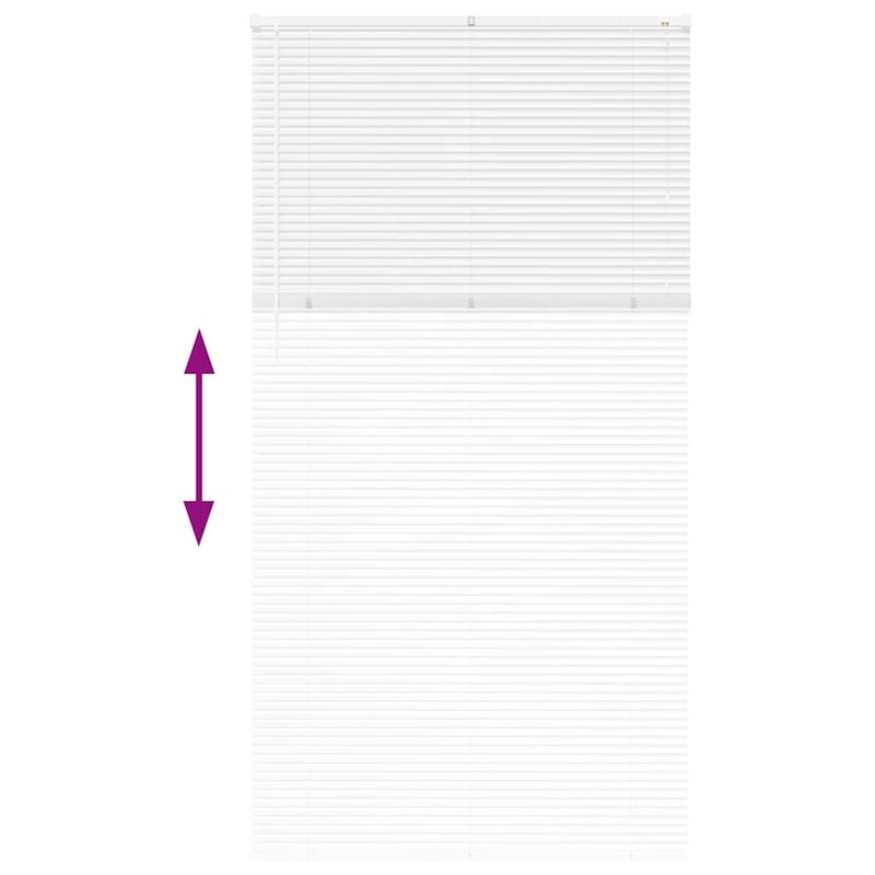 Casa si Gradina - Textile si covoare - Rulouri si jaluzele - Jaluzea pentru Fereastra cu perdele Altele Manual Alb 120 x 220 cm Aluminiu - Infinity.ro