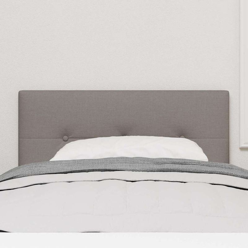 Casa si Gradina - Mobilier - Paturi si accesorii - Accesorii paturi - Tablie de pat cu nasturi taupe 80 cm textil - Infinity.ro