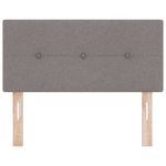 Casa si Gradina - Mobilier - Paturi si accesorii - Accesorii paturi - Tablie de pat cu nasturi taupe 80 cm textil - Infinity.ro