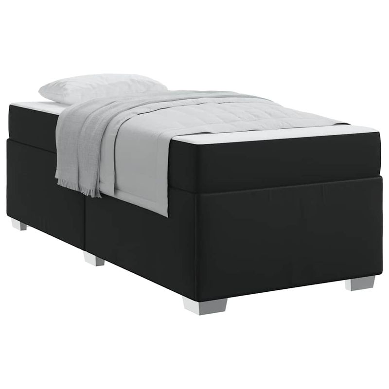 Casa si Gradina - Mobilier - Paturi si accesorii - Paturi - Cadru de pat Altele Negru 90 x 200 cm Piele artificiala - Infinity.ro