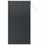 Casa si Gradina - Textile si covoare - Rulouri si jaluzele - Jaluzea pentru Fereastra cu perdele Altele Manual Negru 110 x 220 cm Aluminiu - Infinity.ro