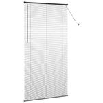 Casa si Gradina - Textile si covoare - Rulouri si jaluzele - Jaluzea pentru Fereastra cu perdele Altele Manual Negru 110 x 220 cm Aluminiu - Infinity.ro