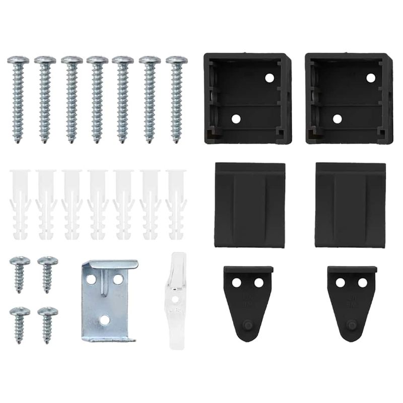 Casa si Gradina - Textile si covoare - Rulouri si jaluzele - Jaluzea pentru Fereastra cu perdele Altele Manual Negru 110 x 220 cm Aluminiu - Infinity.ro