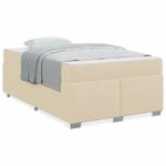 Casa si Gradina - Mobilier - Paturi si accesorii - Paturi - Cadru de pat Altele Crem 120 x 190 cm tesatura - Infinity.ro