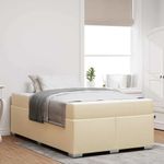 Casa si Gradina - Mobilier - Paturi si accesorii - Paturi - Cadru de pat Altele Crem 120 x 190 cm tesatura - Infinity.ro