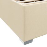 Casa si Gradina - Mobilier - Paturi si accesorii - Paturi - Cadru de pat Altele Crem 120 x 190 cm tesatura - Infinity.ro