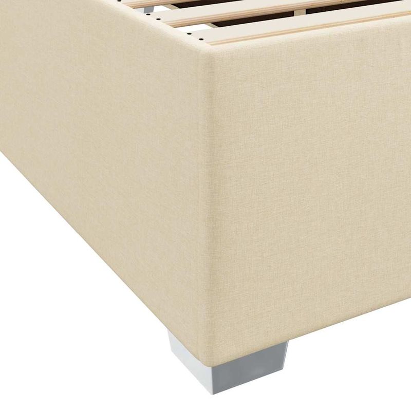 Casa si Gradina - Mobilier - Paturi si accesorii - Paturi - Cadru de pat Altele Crem 120 x 190 cm tesatura - Infinity.ro