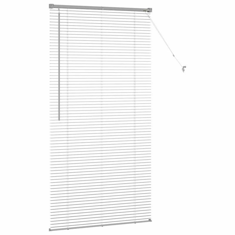 Casa si Gradina - Textile si covoare - Rulouri si jaluzele - Jaluzea pentru Fereastra Argintiu 80 x 130 cm Aluminiu - Infinity.ro