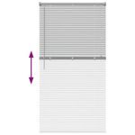 Casa si Gradina - Textile si covoare - Rulouri si jaluzele - Jaluzea pentru Fereastra Argintiu 80 x 130 cm Aluminiu - Infinity.ro